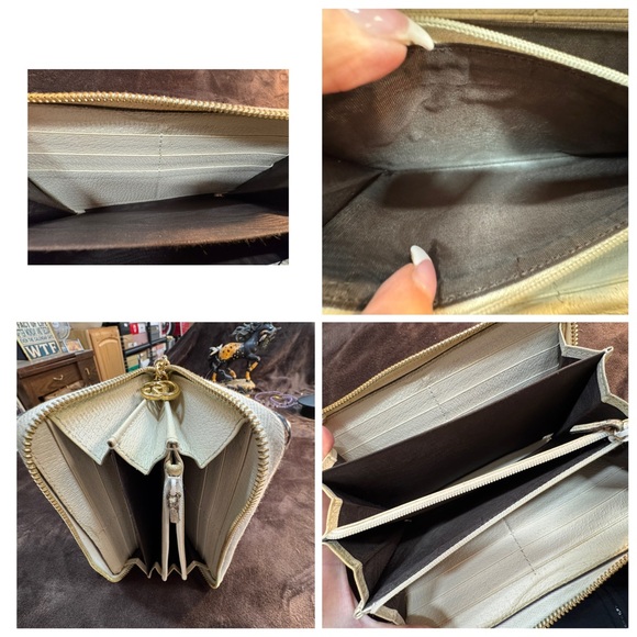 Authentic Gucci Ophelia Floral GG Glora Continental wallet EUC - Picture 7 of 8